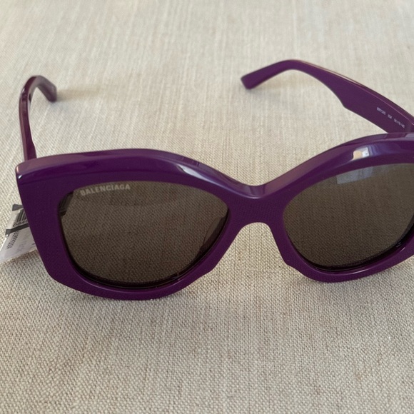 balenciaga Sunglasses Women New W Tag,Dark Purple,MADE IN ITALY - Picture 6 of 14
